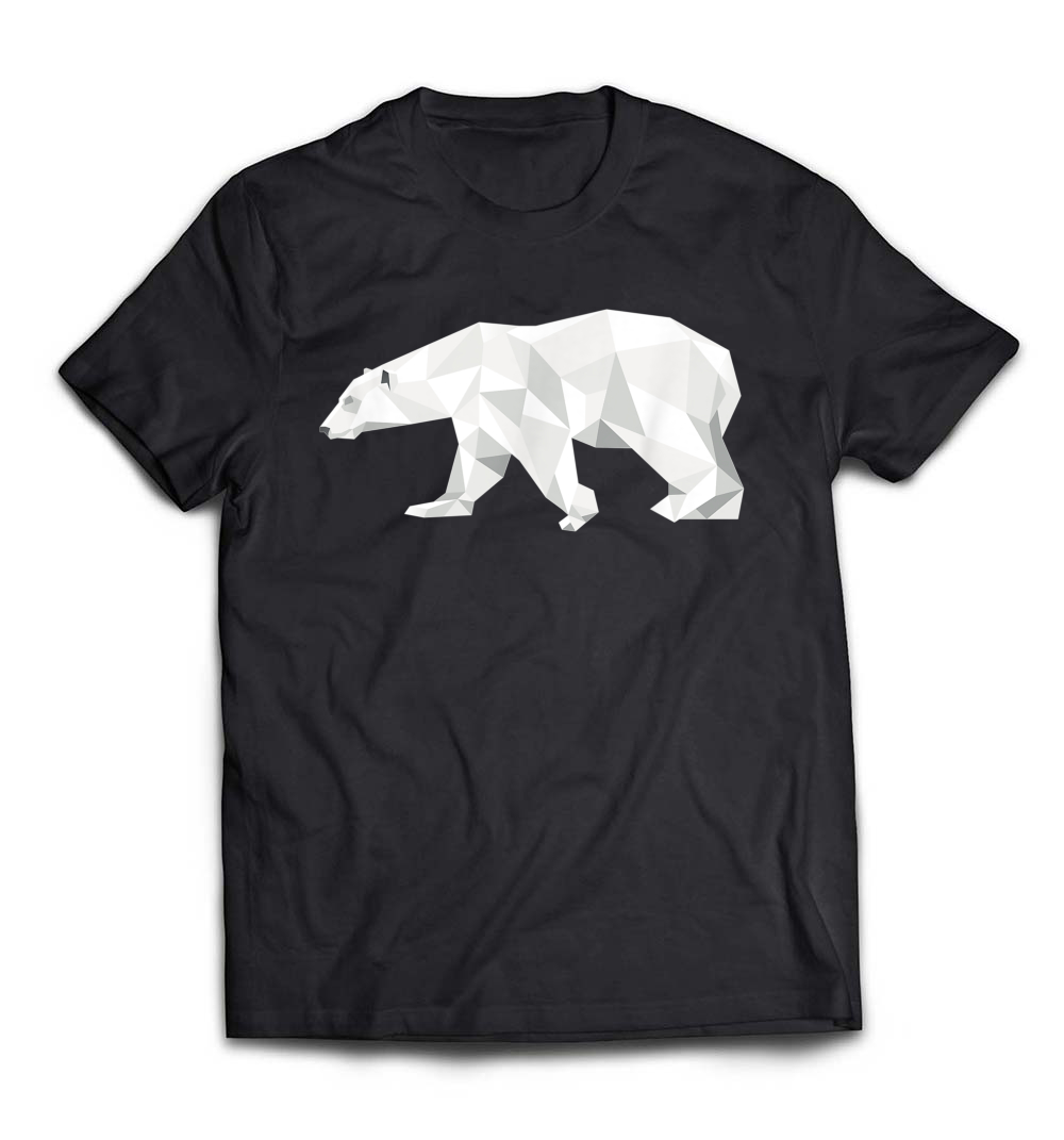 “Cool Polar Bear Pattern Animal Art T-Shirt” – A Perfect Christmas Gift for Animal Lovers